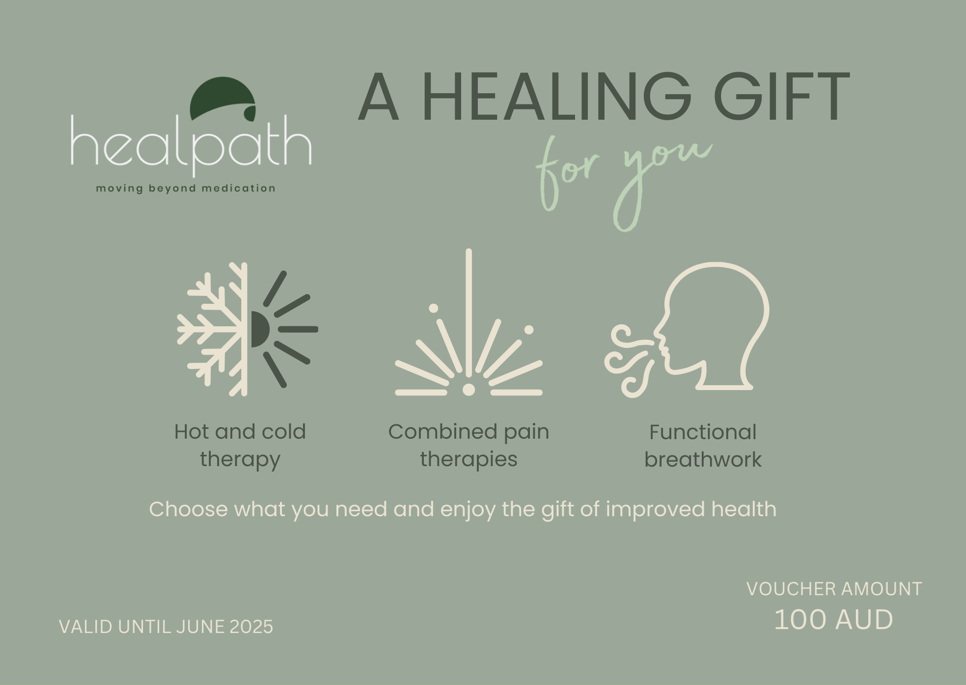Mixed package gift voucher option